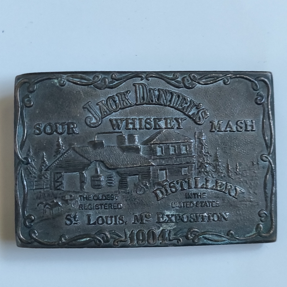 Jack Daniels Vintage Men’s Metal Belt Buckle